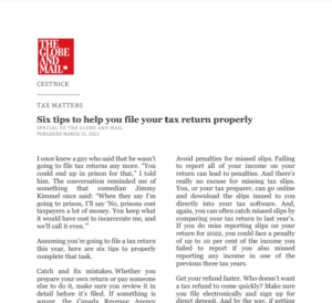 Six Tips To Help You File Your Tax Return Properly - Our Family Office