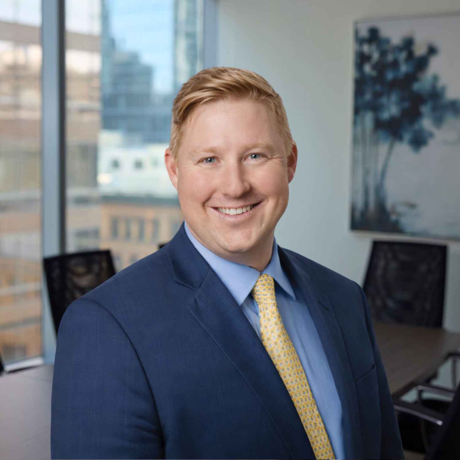 An image of Trevor Hunt in the boardroom at Our Family Office in Toronto Canada